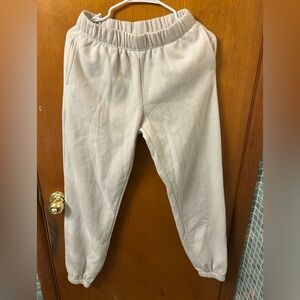 Streetwear Society White Sweatpants Jogger Pants With Pockets